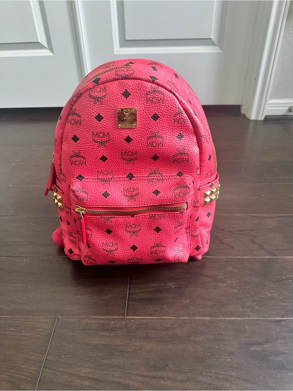 MCM Mini Stark Stud Backpack
